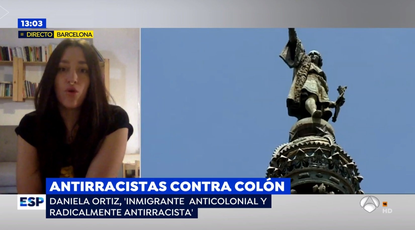 antirracista estatua paloma