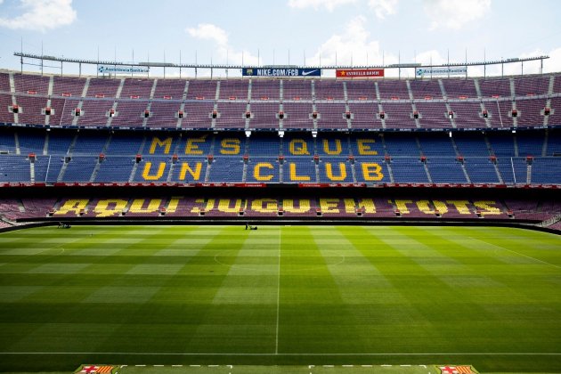 Camp Nou buit sense public mosaic Barca Leganes FC Barcelona