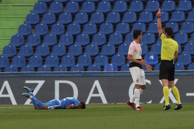Bernardo Espinosa roja Espa&ntilde;ol Getafe EFE