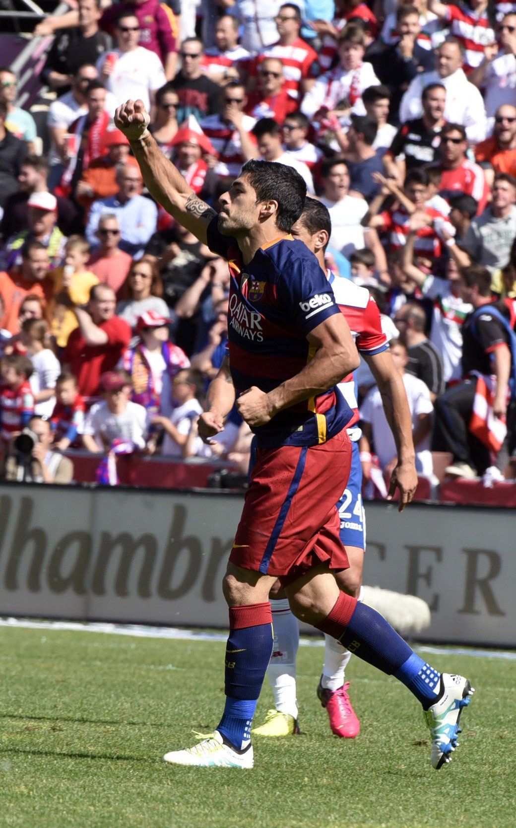Los tres goles de Suárez para conseguir el título de Liga