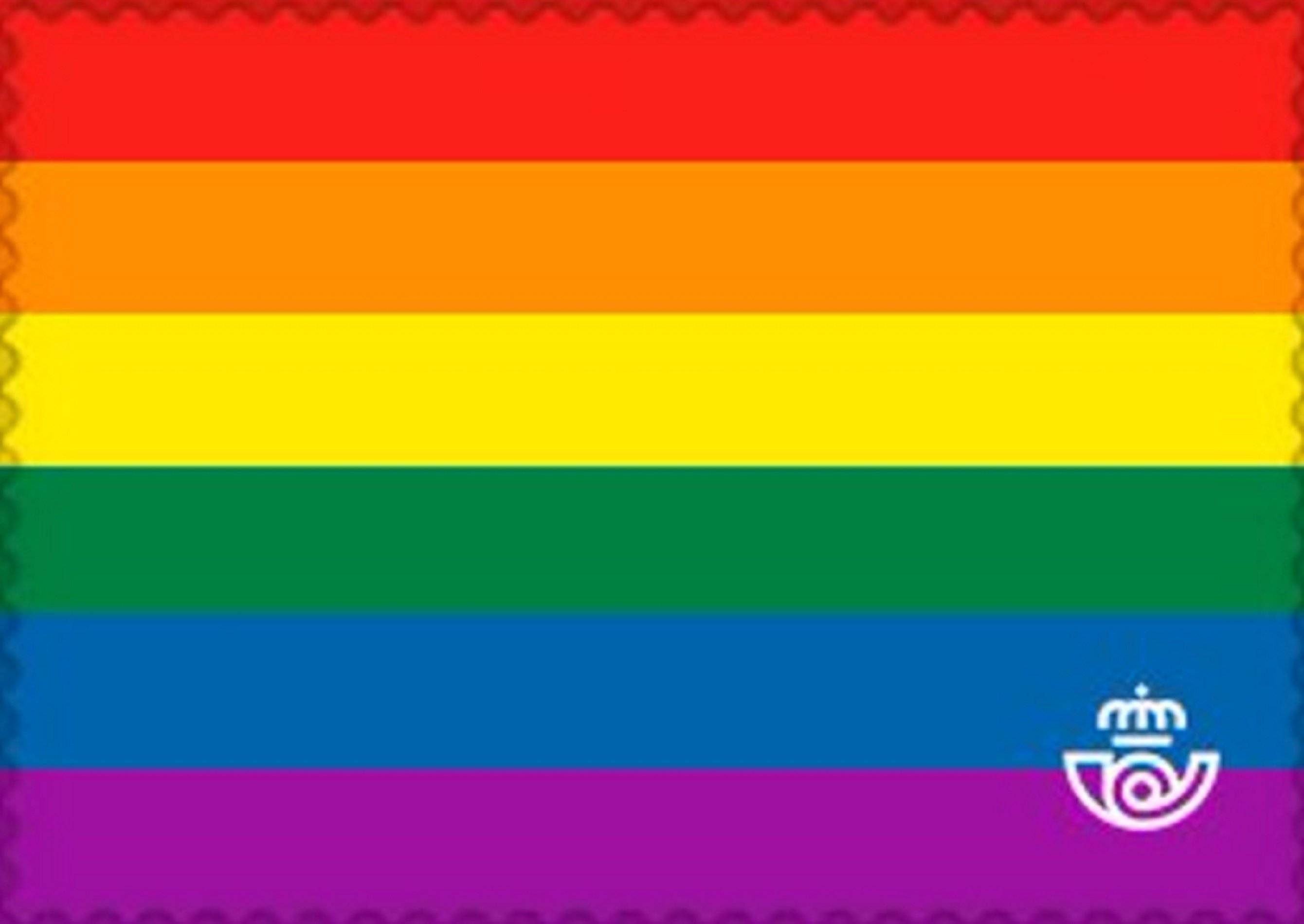 Correos lanza el primer sello LGTBI y pinta buzones con la bandera del arcoíris