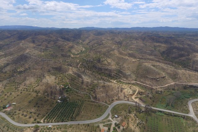 ribera d'ebre incendios dron