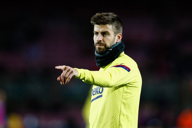 Gerard Pique assenyala Barca EuropaPress