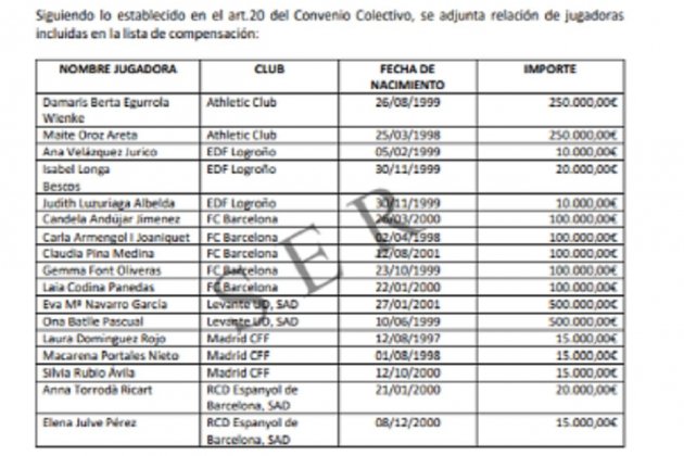 derechos formativos ACFF