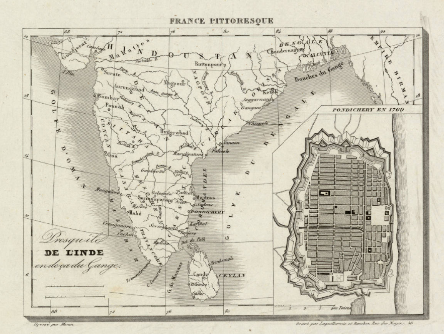 Mapa de la India (1835). Font Cartoteca de Catalunya