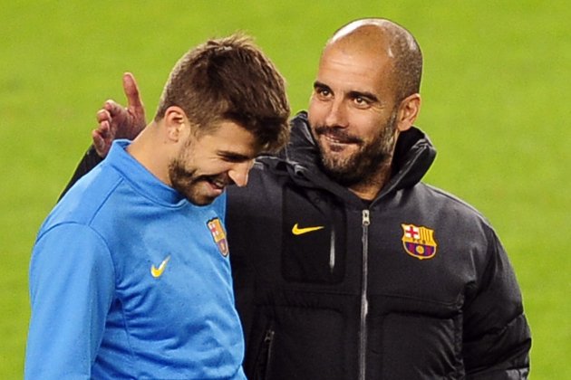 Gerard Piqué Pep Guardiola GTRES Gerard Piqué Pep Guardiola GTRES