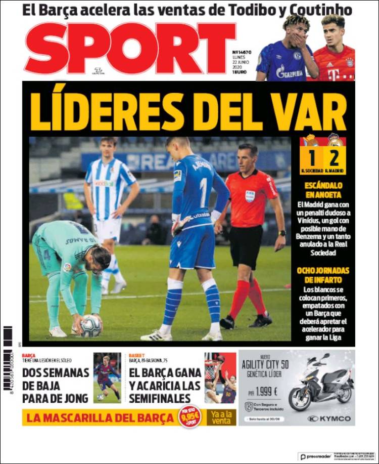 Sport Portada 22 06 2020