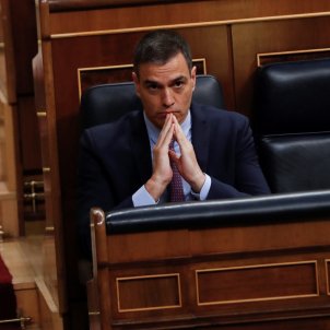 L'FMI enfonsa la previsió per Espanya Pedro Sánchez Congrés EFE