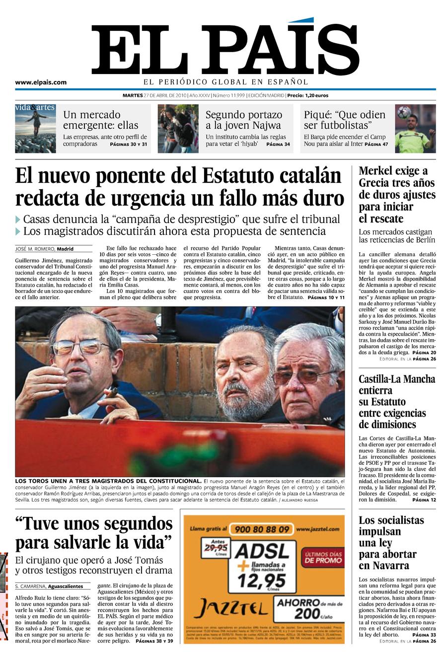 portada El País Maestranza TC