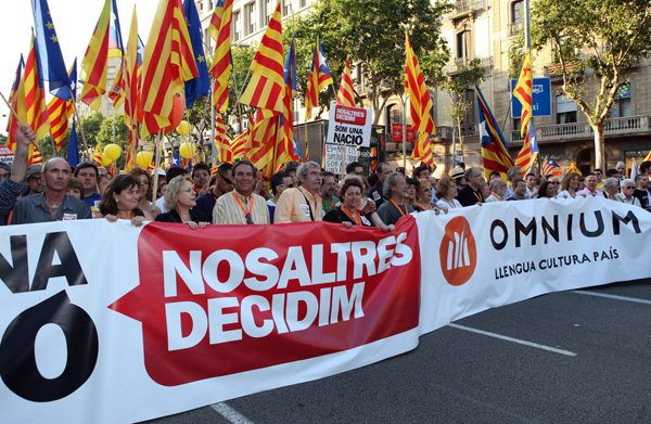 Manifestació Som una nacio. Nosaltres decidim. Sentencia Estatut / Omnium