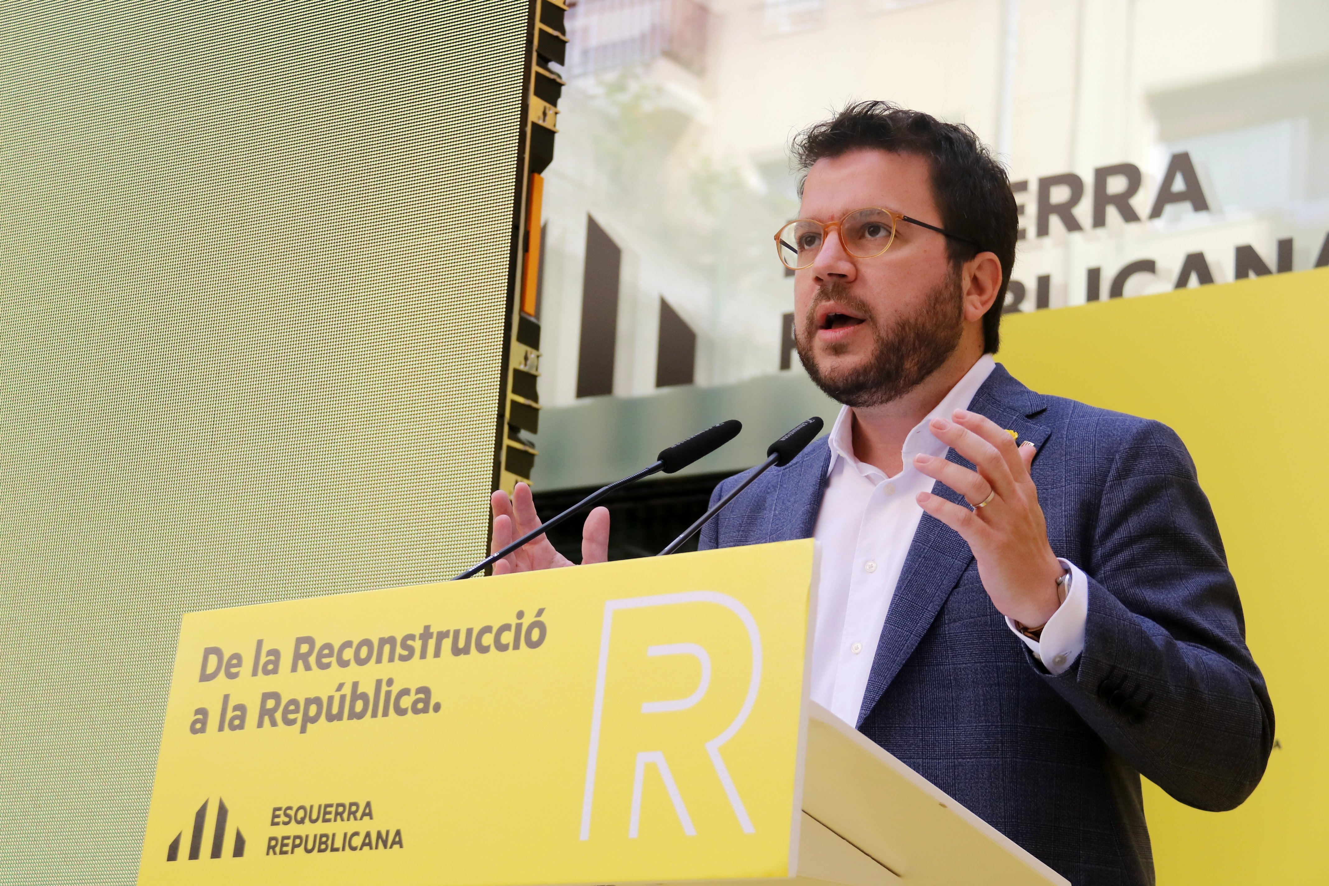 Aragonès: "La agenda de la reconstrucción es la agenda de la república"