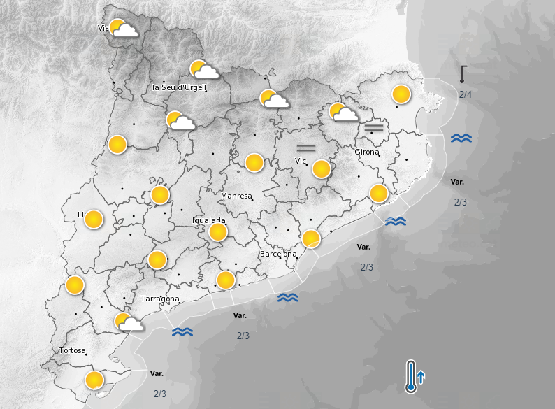 Mapa del temps 29 de juny