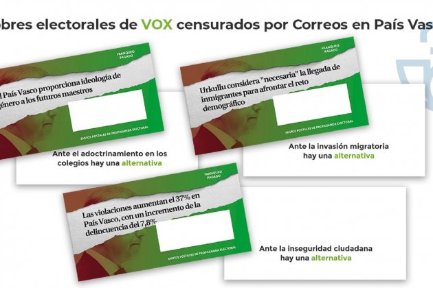 Vox sobres propaganda electoral País Basc