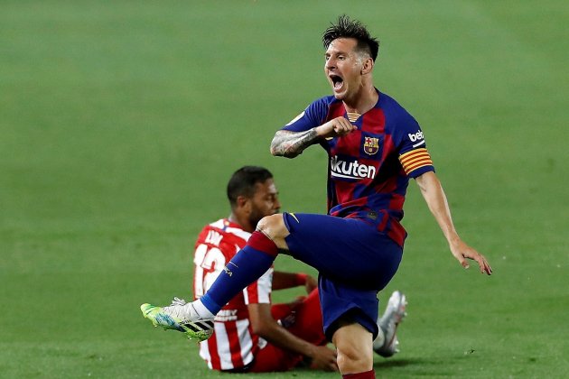 Messi enfadat Barca Atletic Madrid EFE