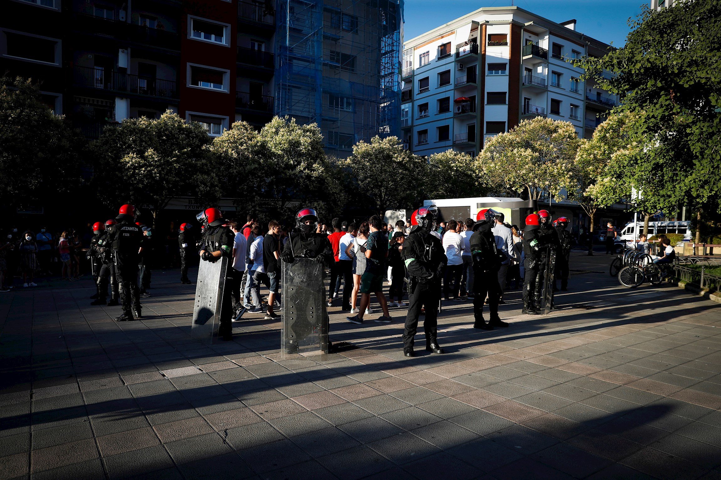 cordo policial acte Vox 12-J Sestao