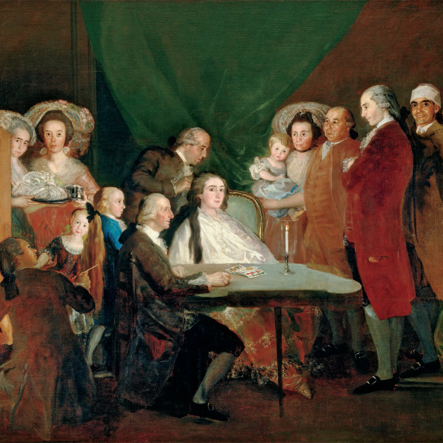 La familia de Lluis Borbó Farnese (1784), obra de Francisco de Goya, Font Wikimedia Commons La familia de Lluis Borbó Farnese (1784), obra de Francisco de Goya, Font Wikimedia Commons