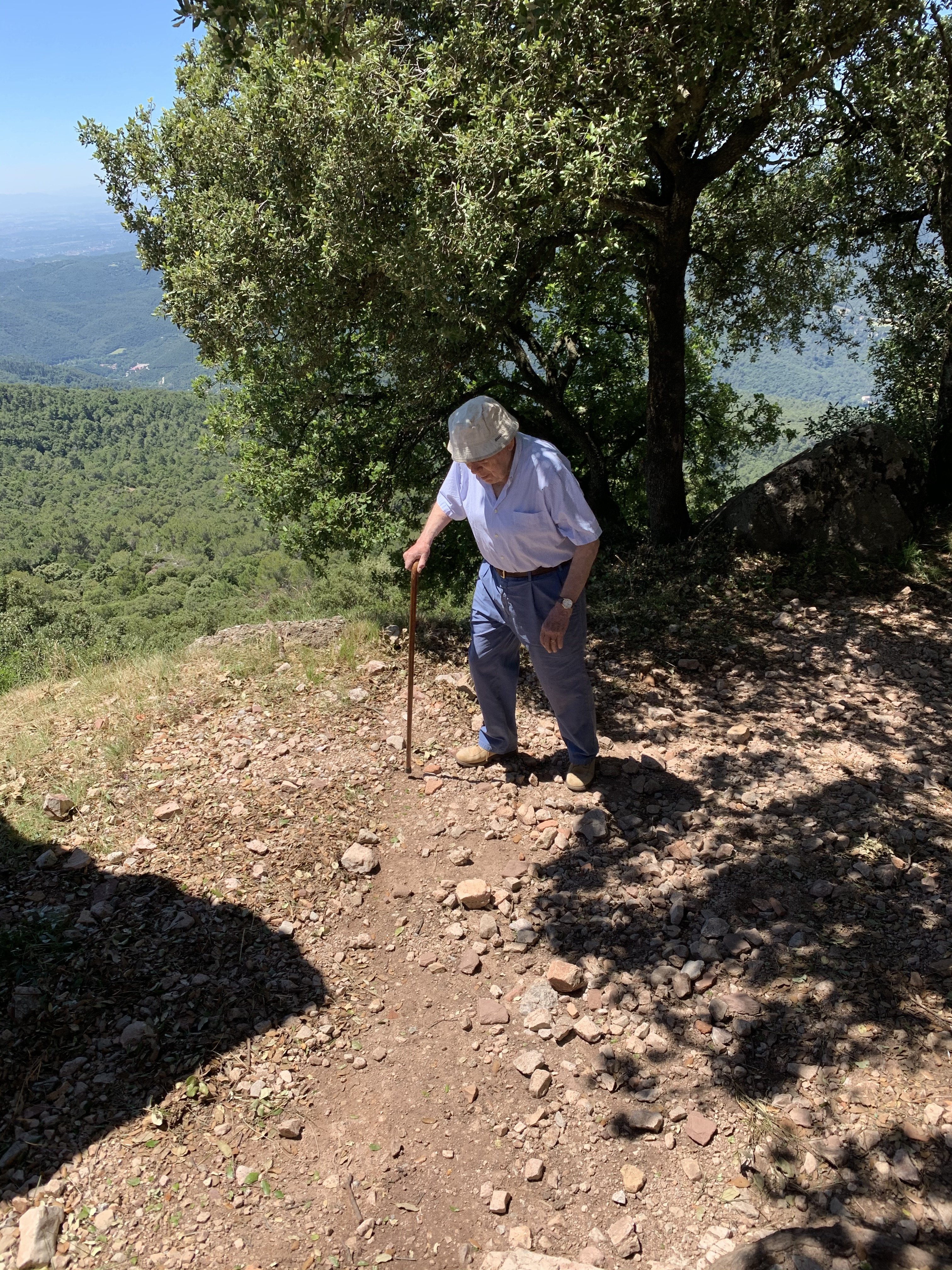 Jordi Pujol torna al Tagamanent 80 anys després de la desfeta