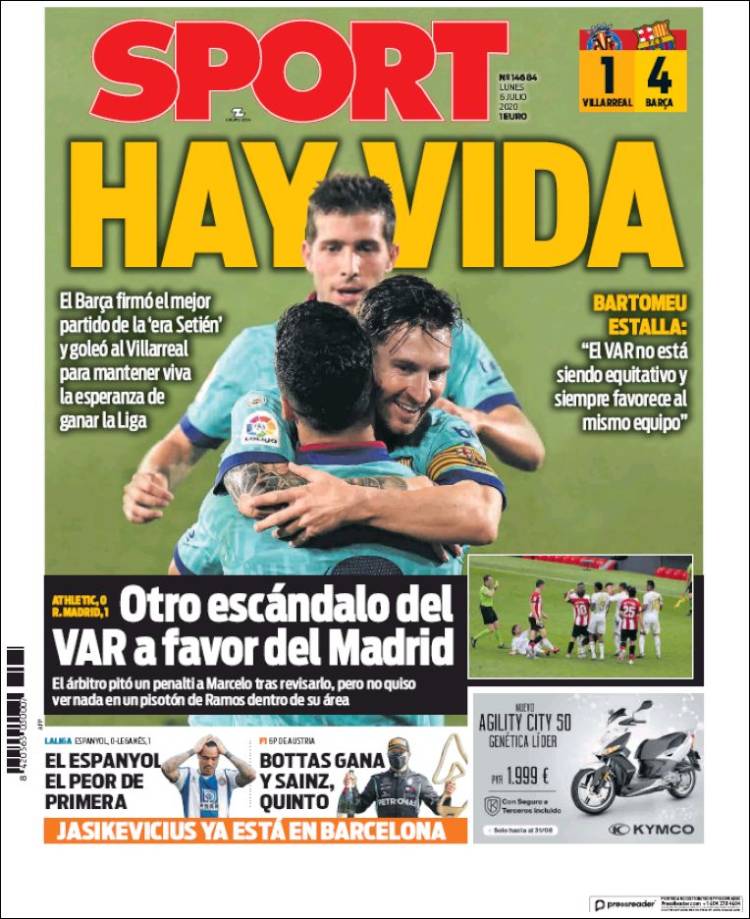 Sport Portada 06 07 2020