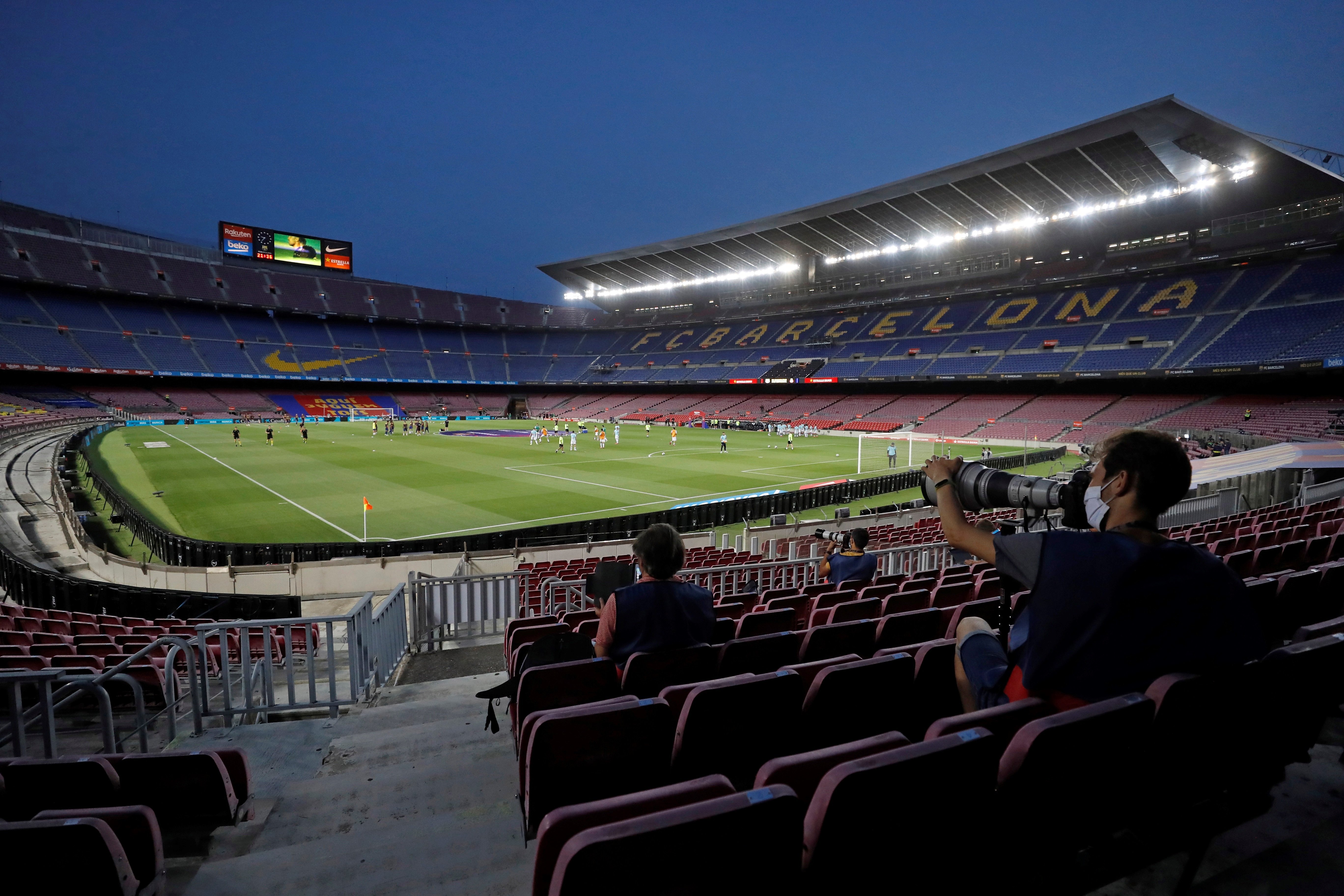 El Govern descarta que el Camp Nou s'obri al públic en partits de Champions