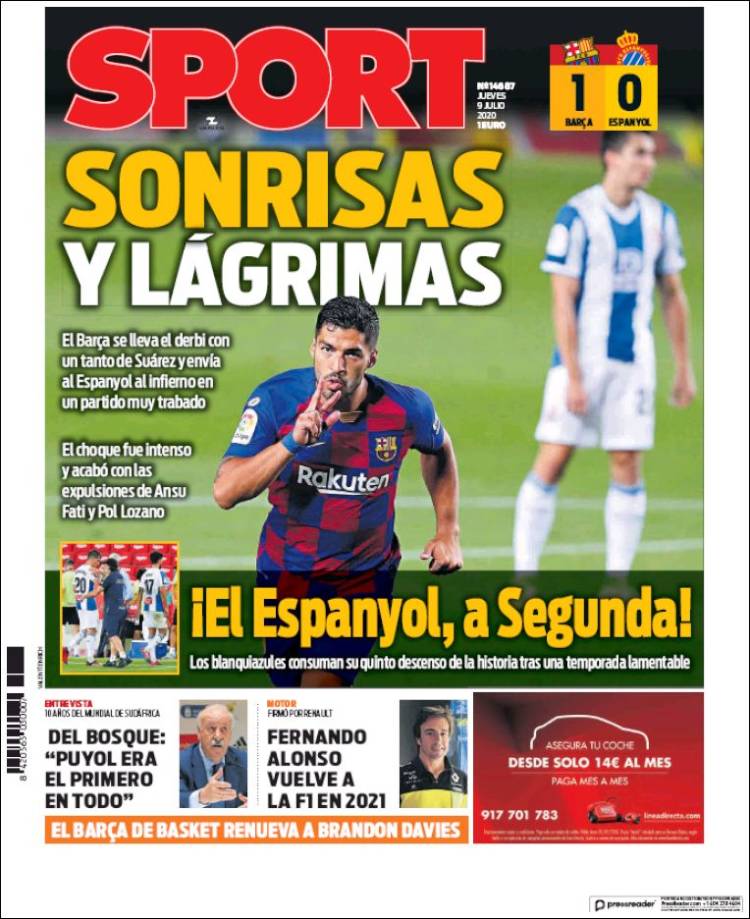 Sport Portada 09 07 2020