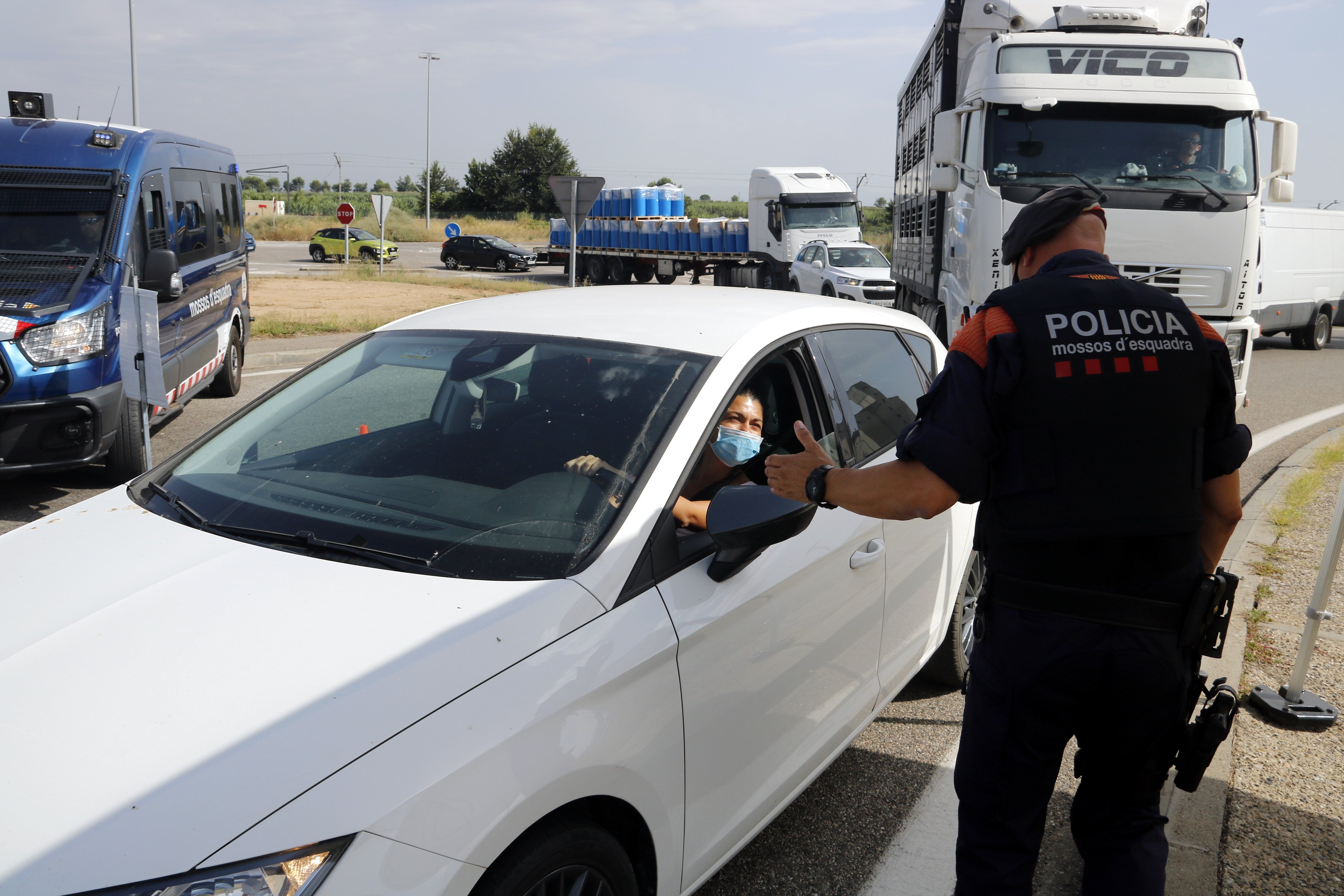 confinamiento perimetral segrià mossos controles - acn