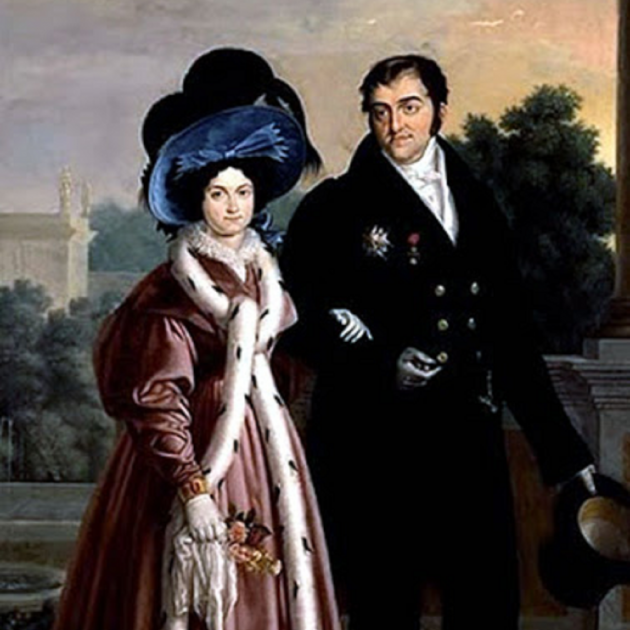 Ferran VII i Maria Cristina de Borbó (1830), obra de Luis Cruz Diaz. Font Museo de Bellas Artes de Asturias