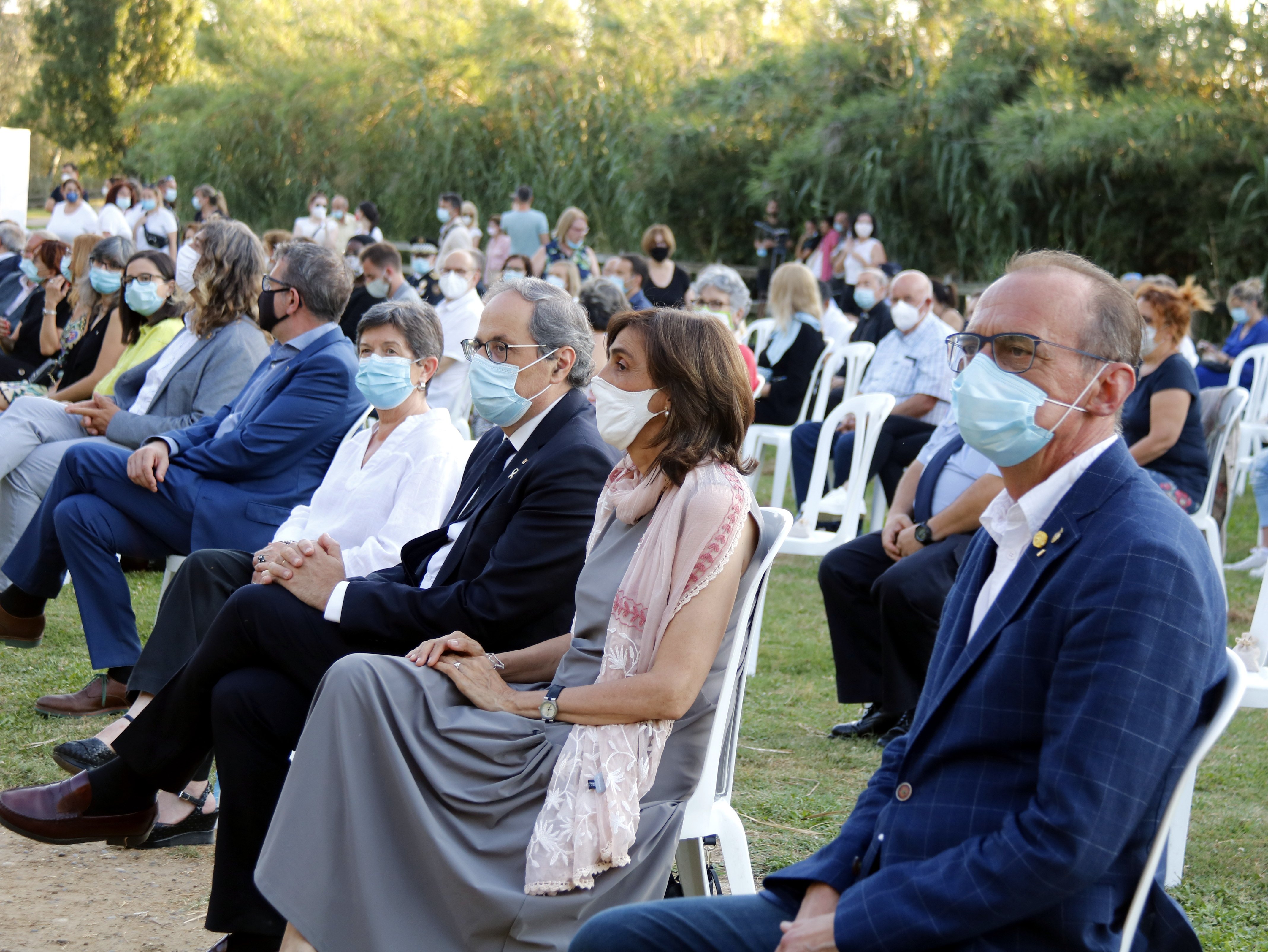 Teresa Cunillera, Quim Torra, Carola Torra, Miquel Pueyo en Barcelona Acte 