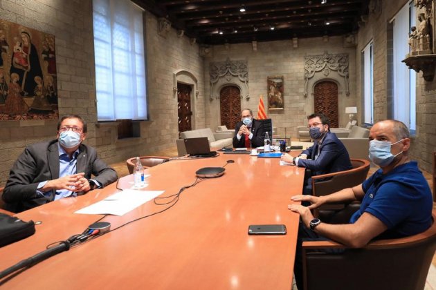 Reunió Torra i Aragonès coronavirus Lleida 2   Jordi Bedmar