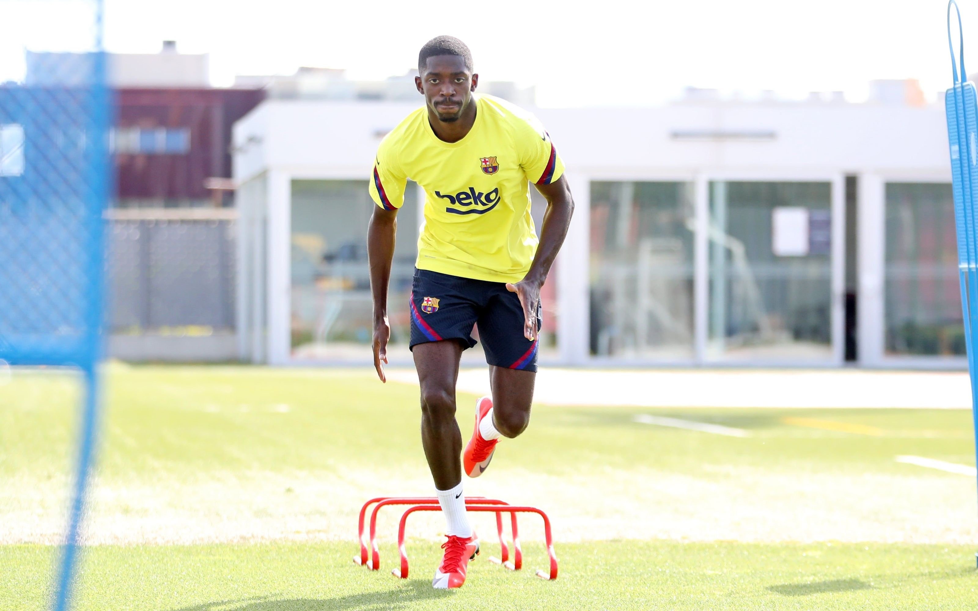 VÍDEO | Ilusionante imagen en can Barça: intenso entrenamiento de Dembélé