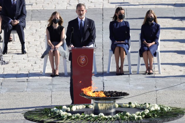 Discurs del rei Felip VI - Homenatge morts coronavirus (EFE POOL)