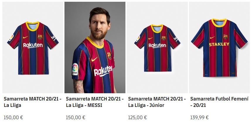 preus samarretes barça