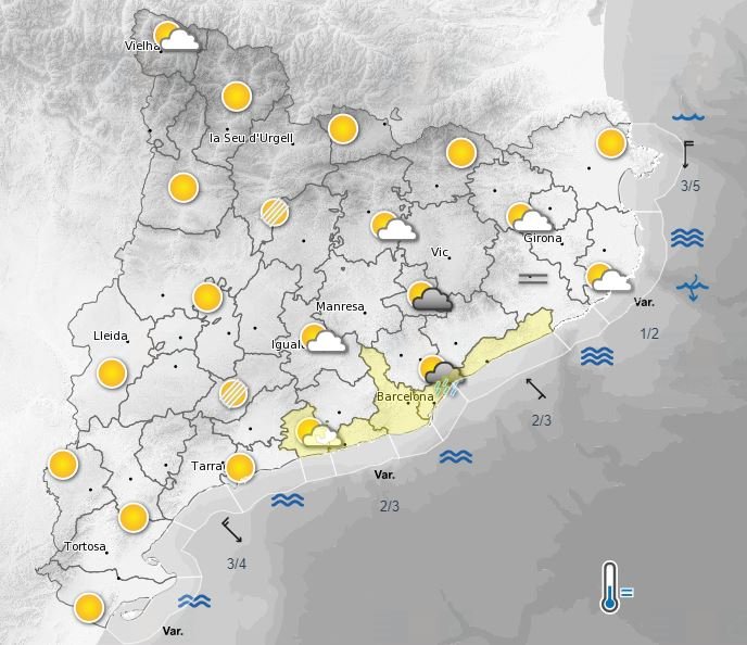 mapa temps