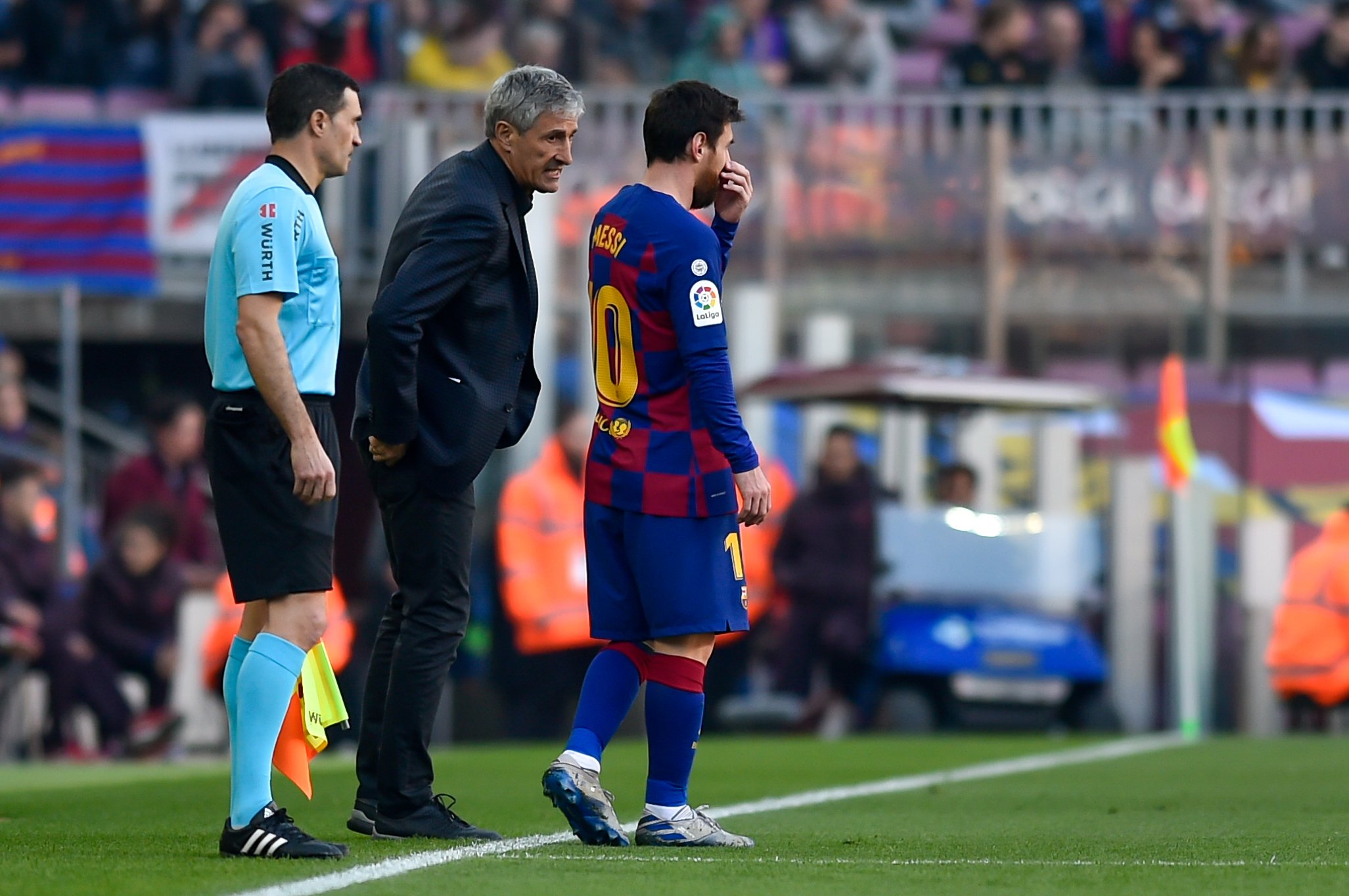 Quique Setién, sobre Messi: "No és un jugador fàcil de gestionar"