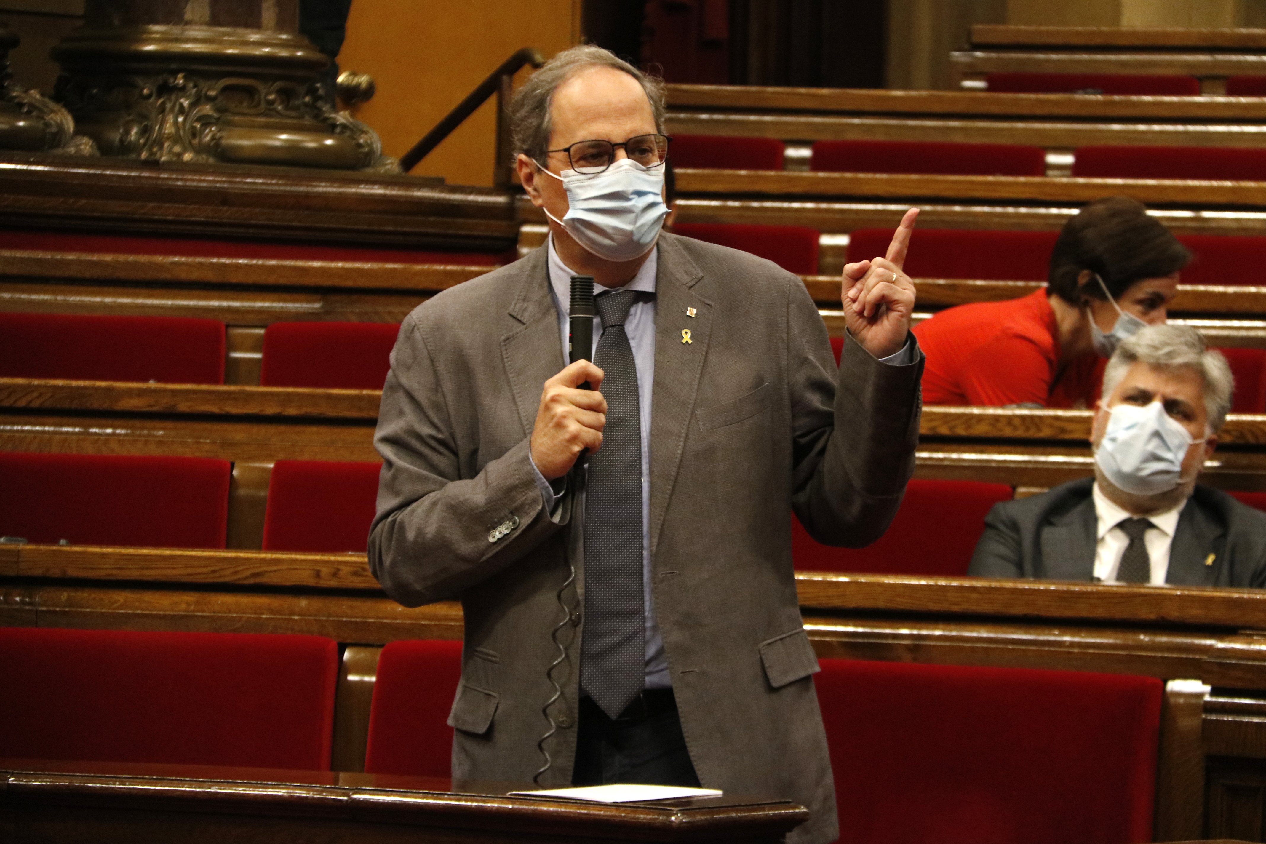 Torra, a l'oposició: "Em fa vergonya que empareu el judici a la Mesa"