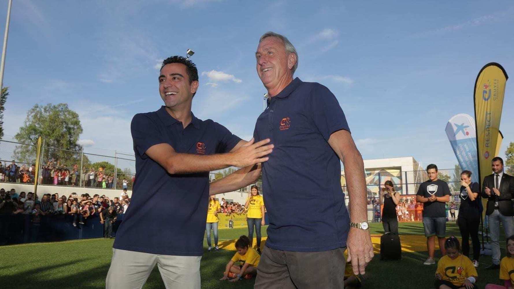 Xavi lloa la figura de Johan Cruyff i honora el llegat de la seva fundació