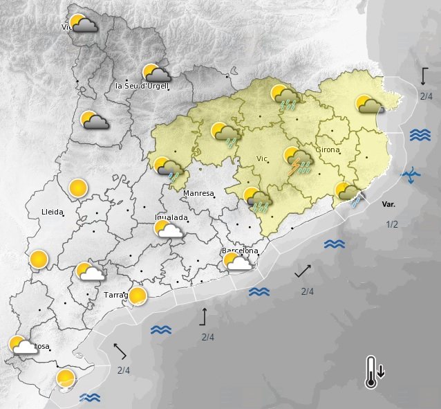predicción tiempo 25 07 2020