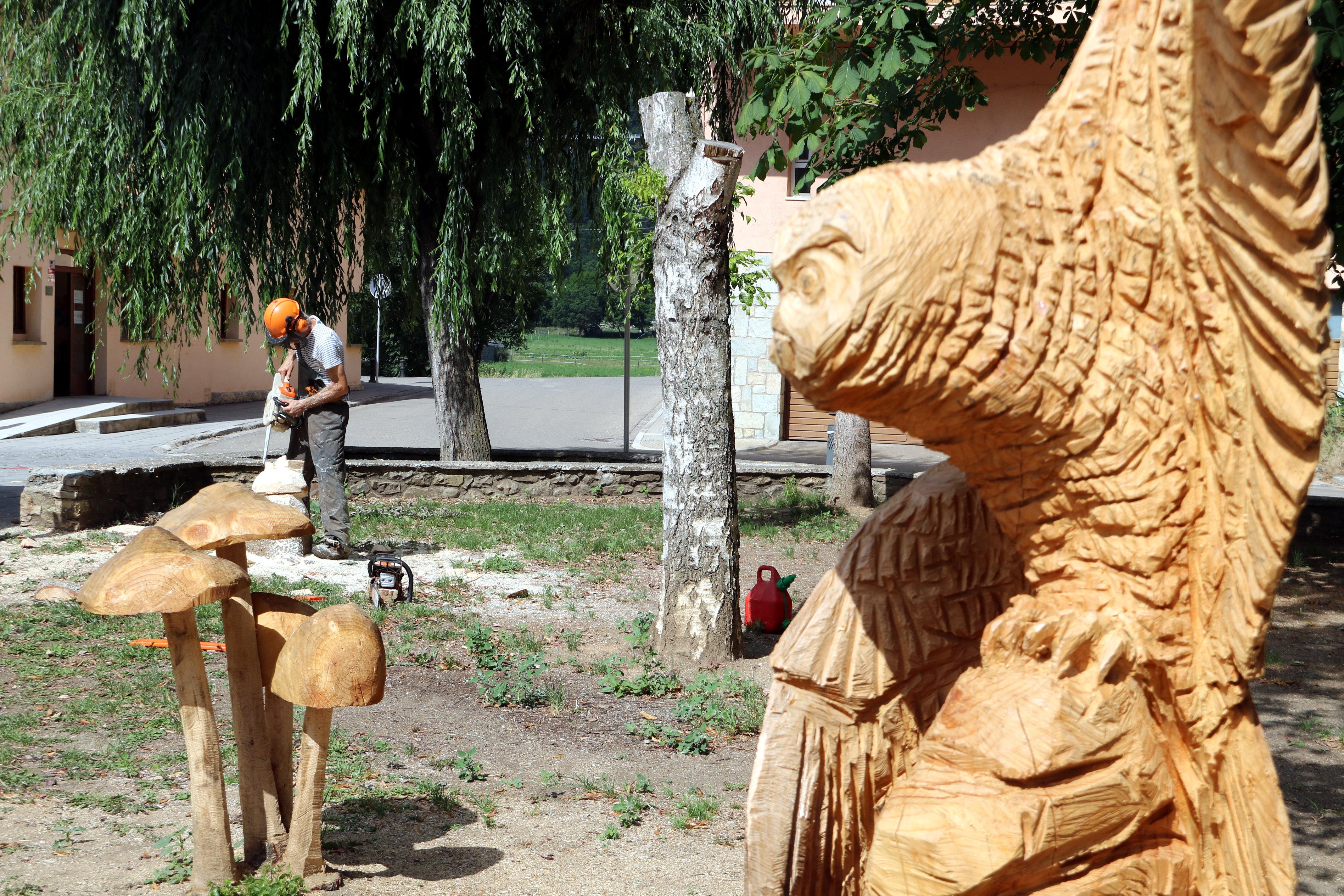 escultura madera esterri de vais ACN