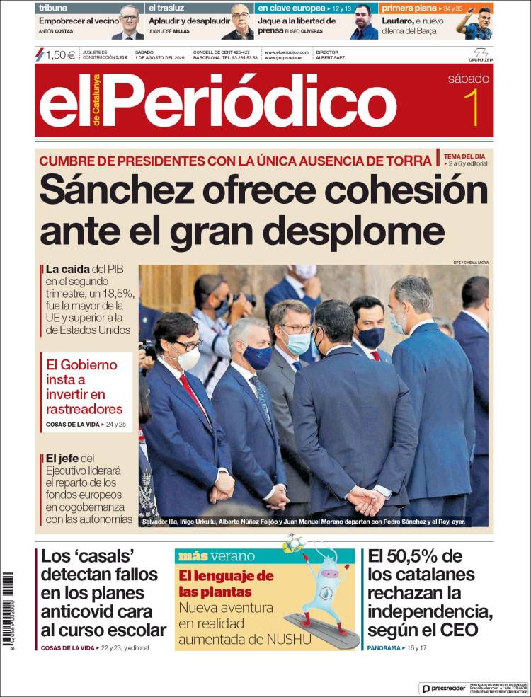 EL PERIODICO 1 agosto