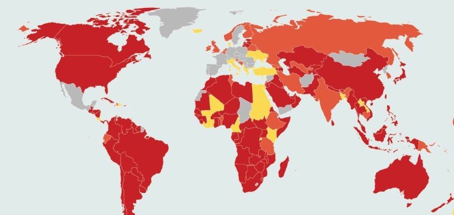 mapa coronavirus