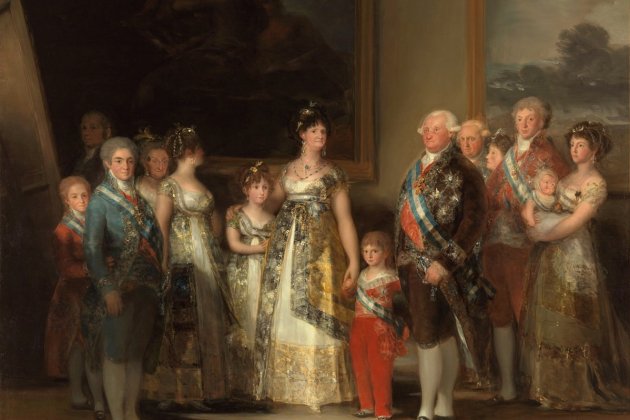 La família de Carles IV (1800), obra de Goya. Font Museo del Prado