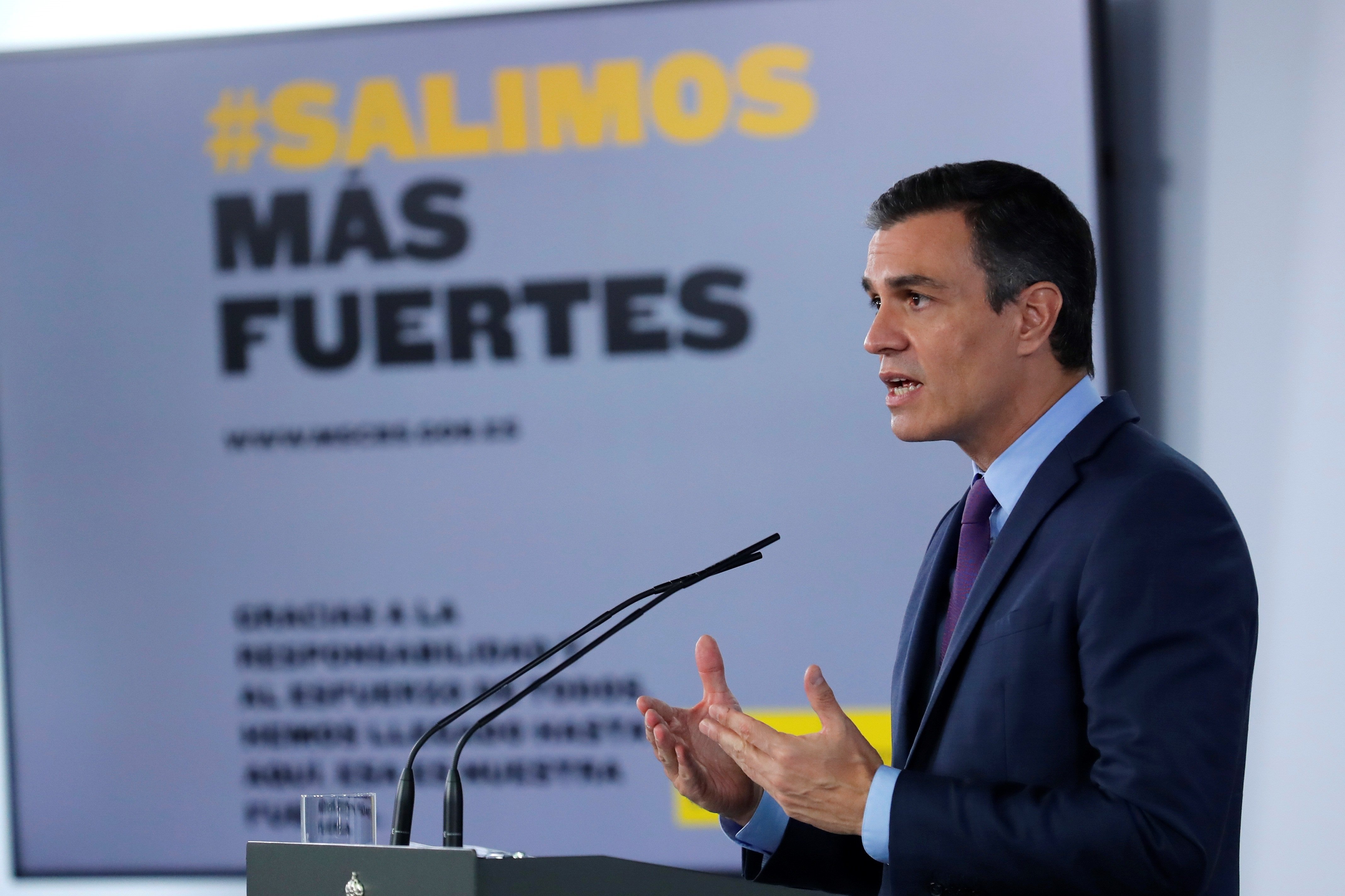 Pedro Sánchez roda de premsa EFE