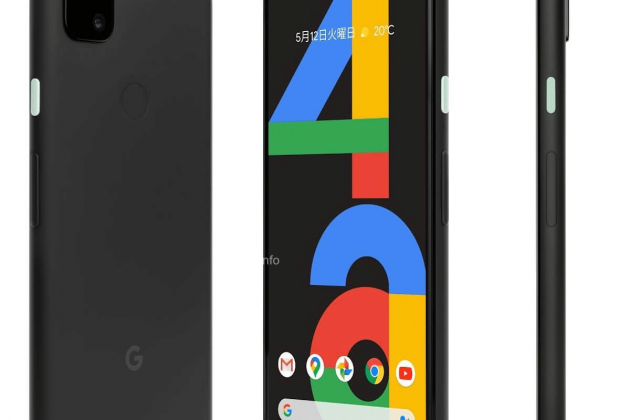 Pixel 4a trasera frontal y perfil