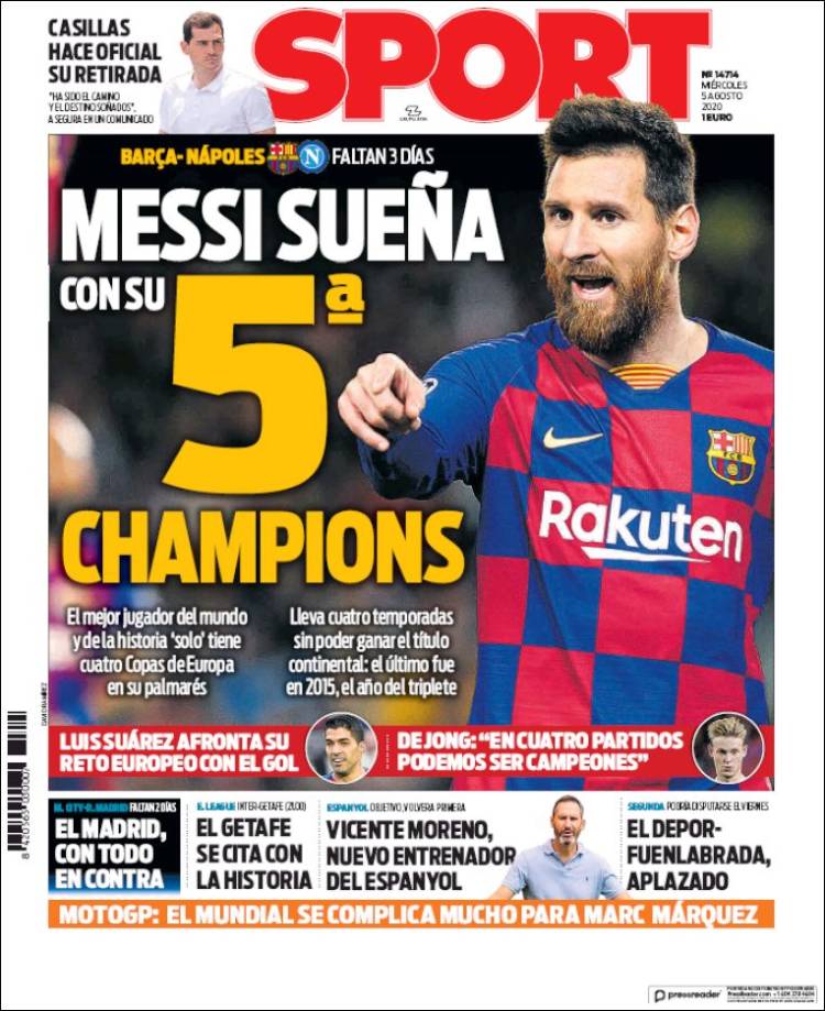 Sport Portada 05 08 2020