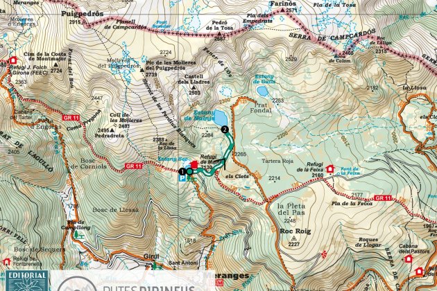 Ruta del estanque|estaño del Malniu, La Cerdanya.