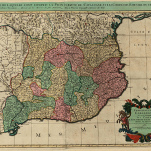 Test 108. El Tractat dels Pirineus. Mapa de Catalunya (1690). Font Cartoteca de Catalunya Test 108. El Tractat dels Pirineus. Mapa de Catalunya (1690). Font Cartoteca de Catalunya