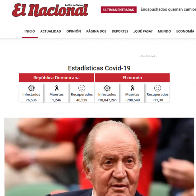 Ni rastre de Joan Carles I a la República Dominicana