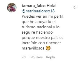 Respuesta de Tamara Falcó a los negativos comentarios.