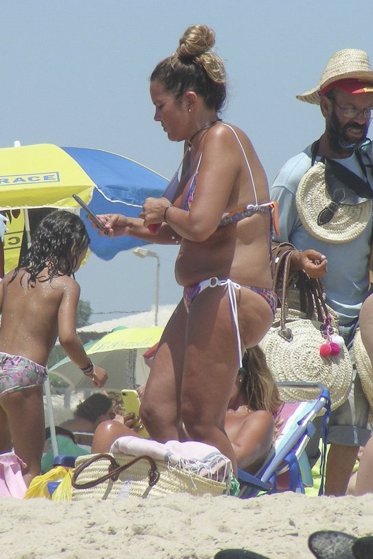 Marta López sin photoshop playa GTRES