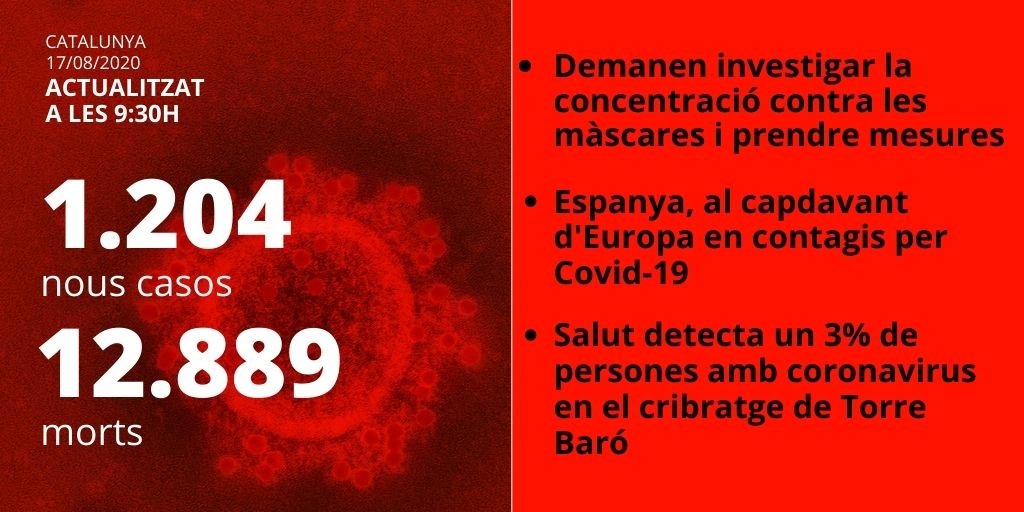 situacio coronavirus catalunya 17 d agosto