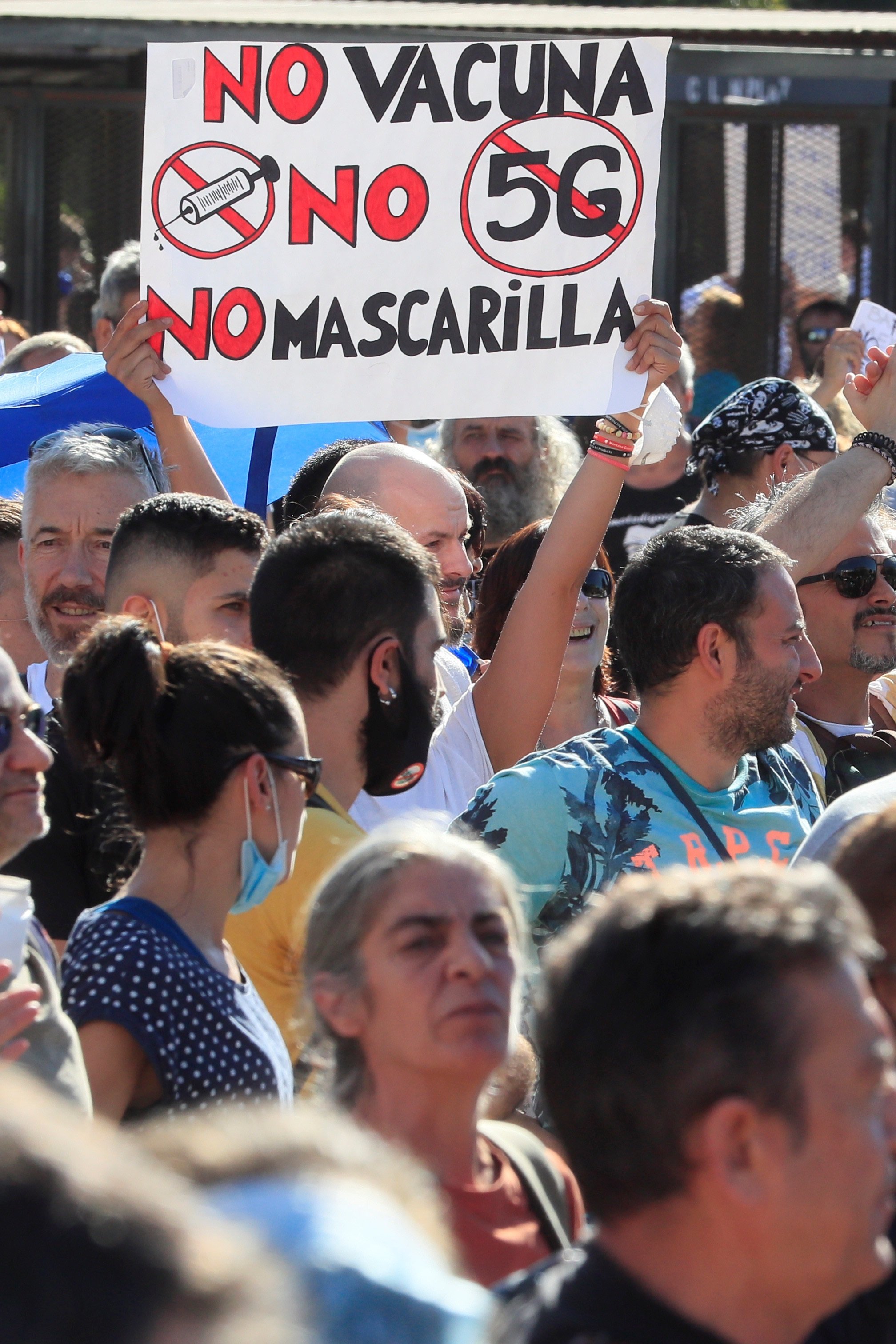 Els manifestants antimascareta seran sancionats "amb la màxima duresa"